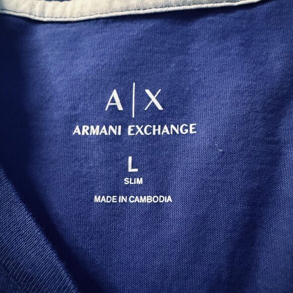Armani exchange Designer Men SlimFit RoyalBlue Large - Picture 7 of 8